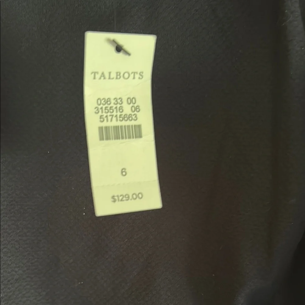 Talbots NWT Navy Sleeveless Dress size 6 - Picture 6 of 7